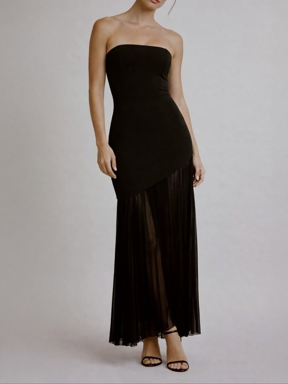 #102058 🛑S,M,L HIGH END Elegant Efortless Chic Bandage Maxi Sleeveless Dress